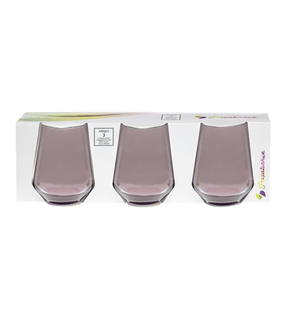 P.BAHÇE BARDAK 3 LÜ PEMBE 41536 ALLEGRA*1099338*8*