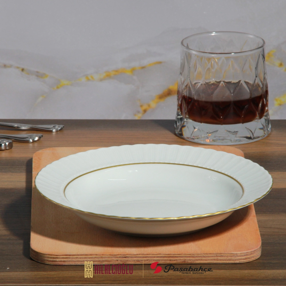 PORLAND PORSELEN SAFİR 19 CM YEMEK TABAK SAFİR