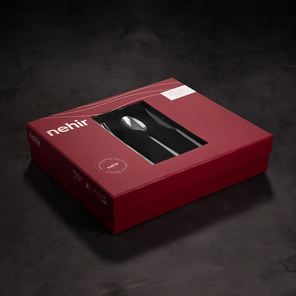 NEHİR FULYA SADE 60 PARÇA TASLAMA KUTULU SET