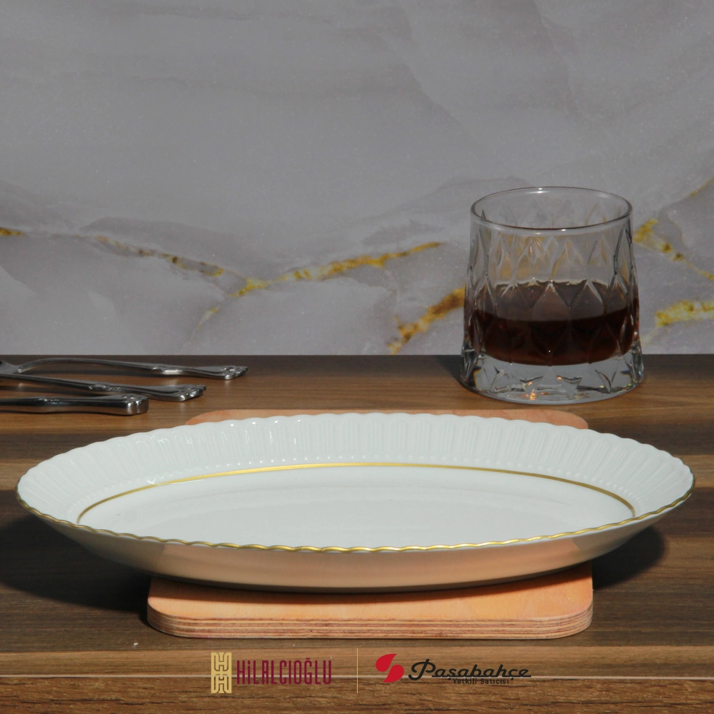 PORLAND PORSELEN 30 CM KAYIK SAFİR