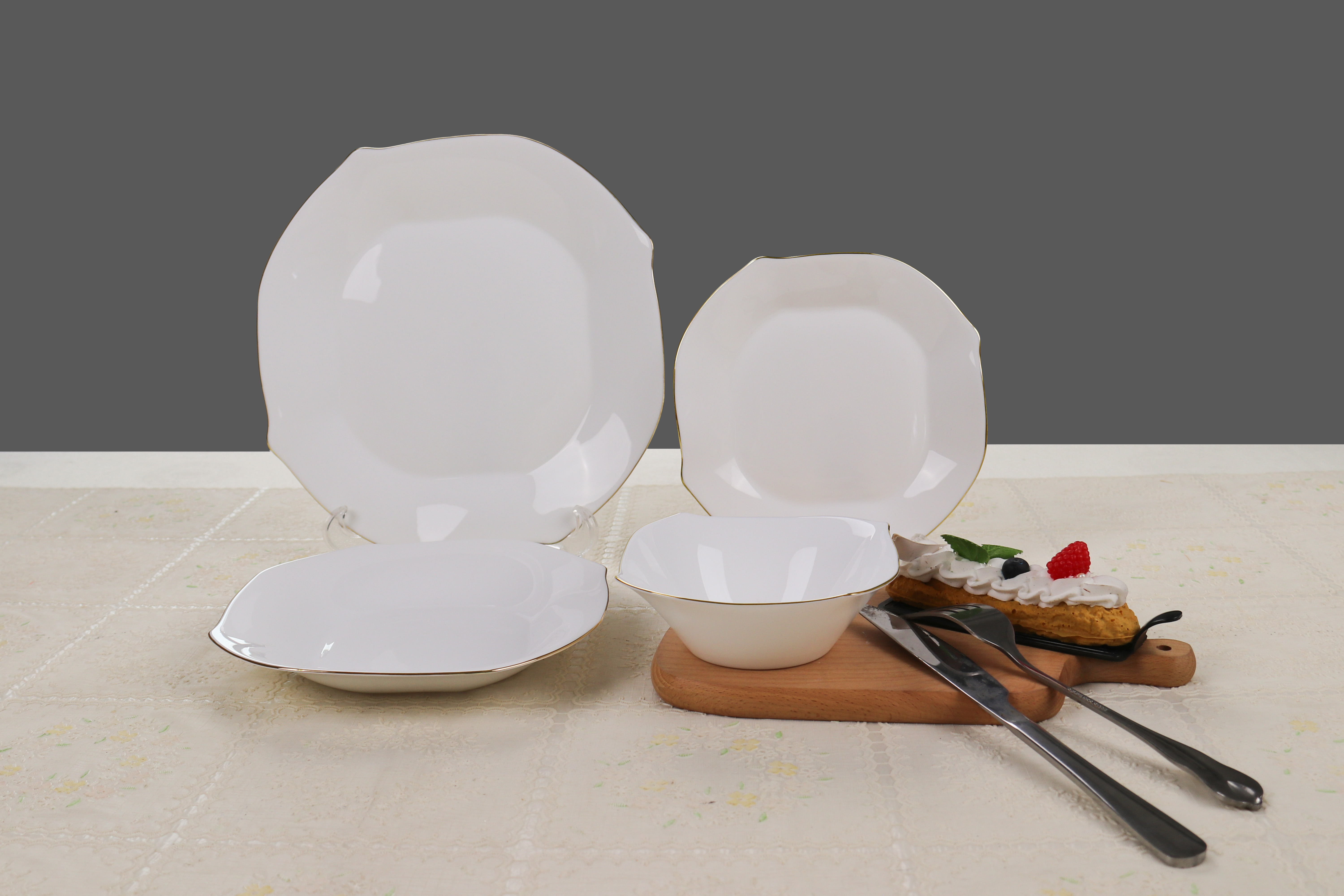 HİLLAND OPAL ZÜHRE YEMEK TAKIMI 24 PARÇA