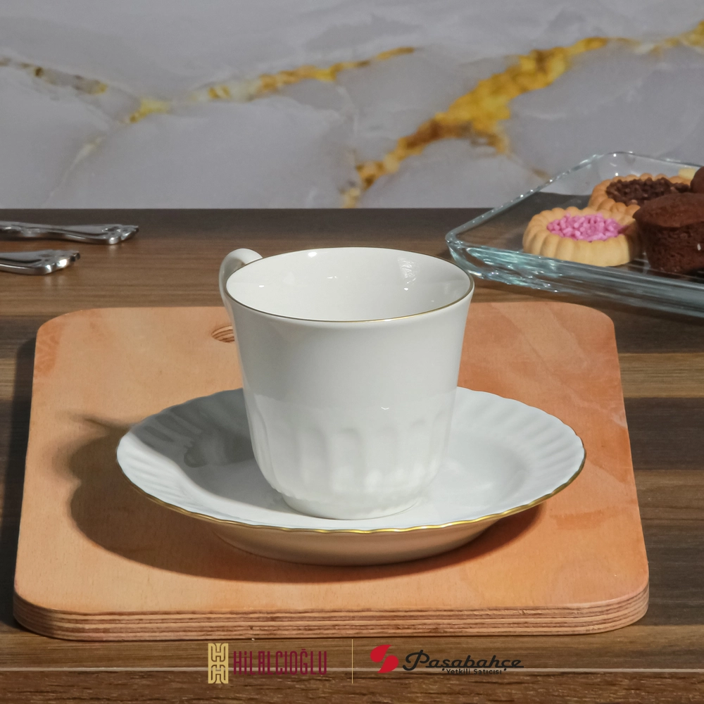 KÜTAHYA PORSELEN YALDIZLI NESCAFE TAKIMI