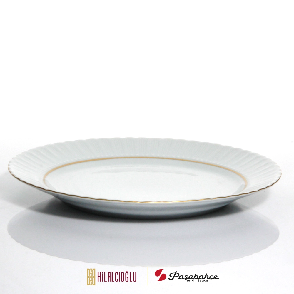 PORLAND PORSELEN SAFİR DÜZ SERVİS TABAK 25 CM