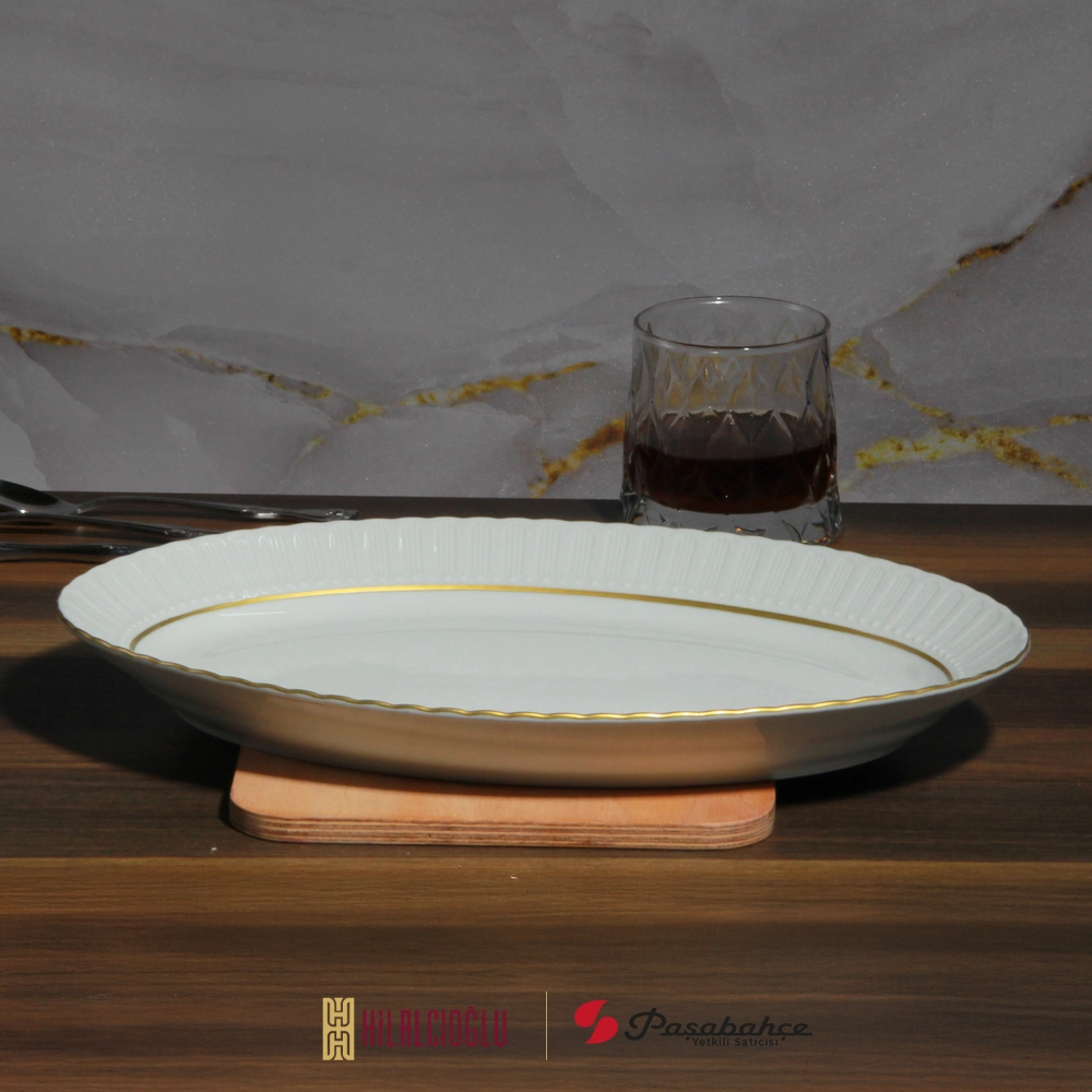 PORLAND PORSELEN 35 CM KAYIK SAFİR